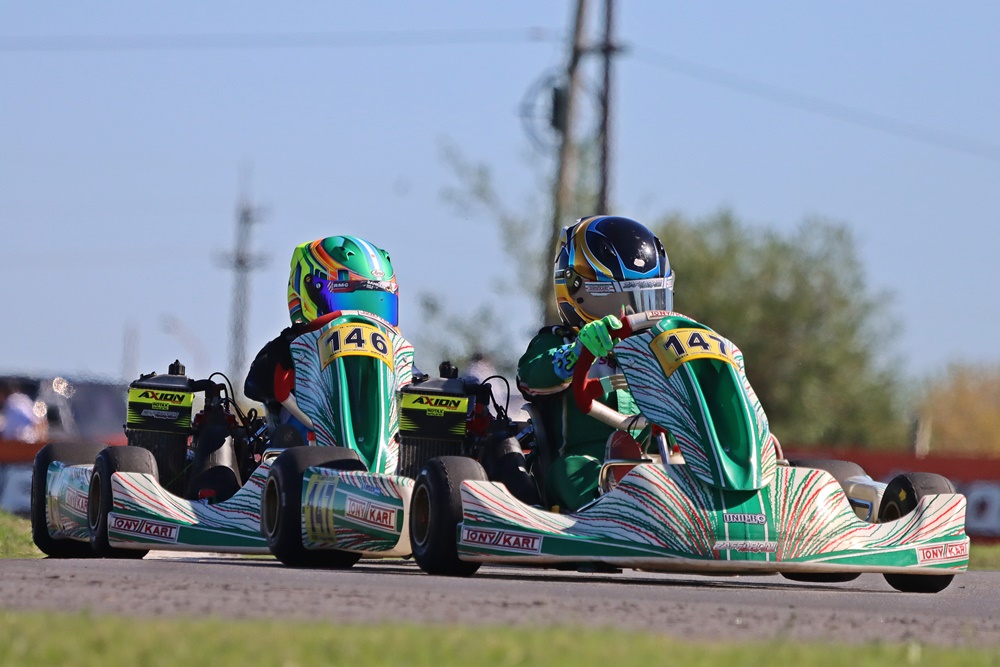 MARTÍN BERTOLACCINI Y RAMIRO CARREIRA A LA JUNIOR DE ROTAX CHILE