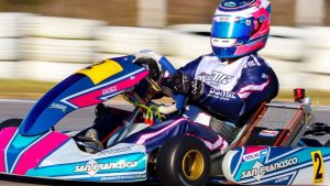 Merlino ganaba la final de KZ, hasta que su motor se pegó